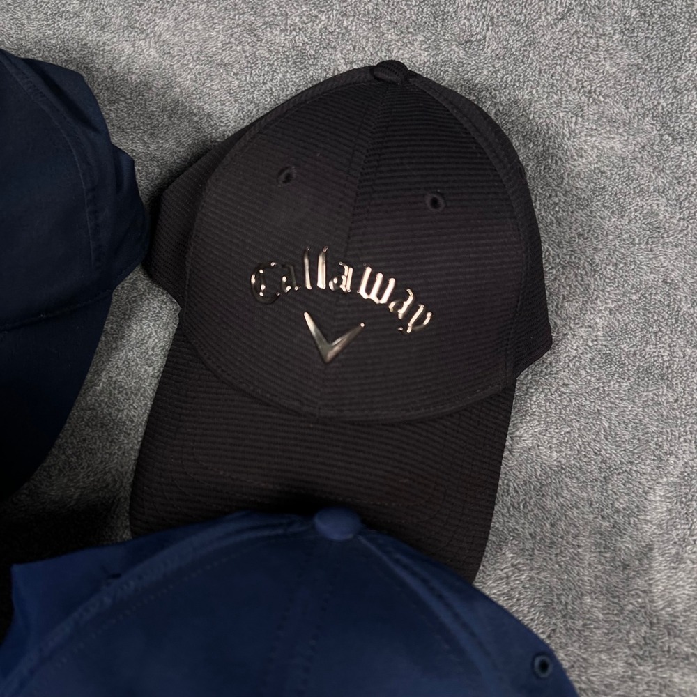 Callaway Golf Hat Bundle Set of 4 Navy Royal Blue Black Pink Adjustable Caps - Picture 6 of 15